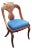 American Empire Boston Mahogany Girandole Chair, Circa 1860s For Sale