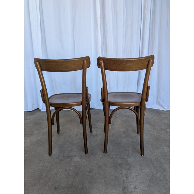Mid-Century Bistro Style Dining Chair in Wood, Former Yugoslavia, 1970s For Sale - Image 6 of 18