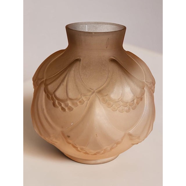 Art Deco Glass Vase, 1930 For Sale - Image 9 of 9