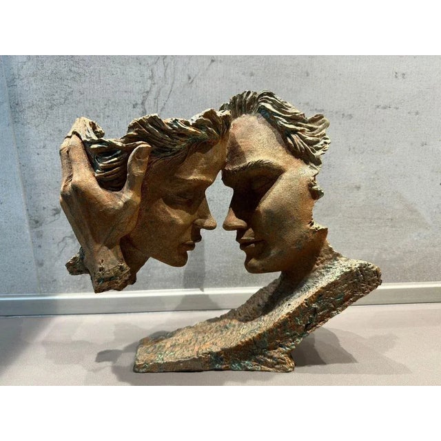 Antique Spanish Lovers Sculpture For Sale - Image 4 of 7