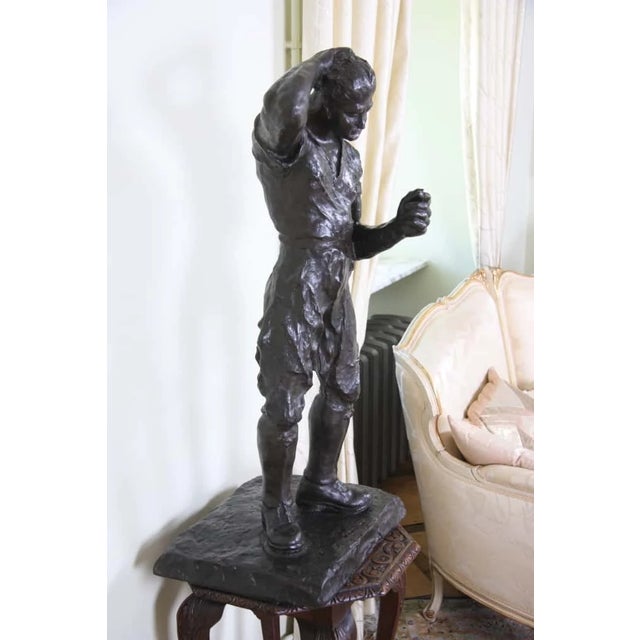 Reynaert Juul, Man in Boots, Bronze For Sale - Image 4 of 10