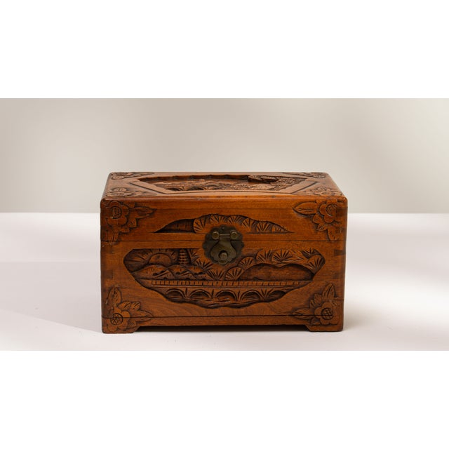Mid 20th Century Japan Amber Wood Box For Sale - Image 16 of 18
