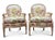 Wood Vintage French Bergère Armchairs by Yale R. Burge For Sale - Image 7 of 12