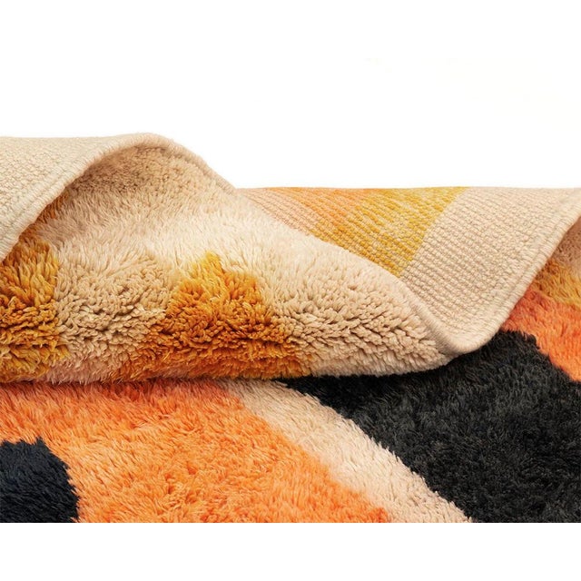 Textile Hand-Knotted Wool Rug by Azele Studio For Sale - Image 7 of 10