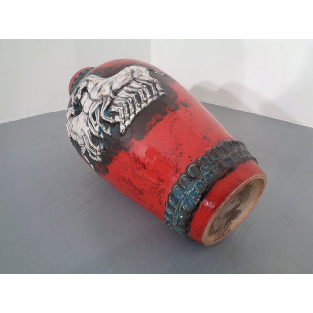 Large Ceramic 1020-60 Horse Vase from Walter Gerhards, 1960s For Sale - Image 13 of 17