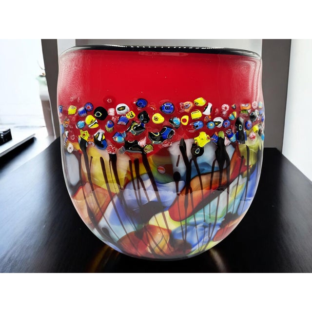 Murano Murrina Vase, 1980s For Sale - Image 13 of 17