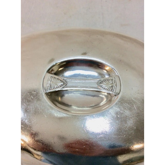 Early 20th Century Hotel Silver Silverplate Brown Palace Hotel Food Cover Dome For Sale - Image 6 of 11