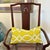 This 12" x 21" custom throw pillow features linen fabric from Kravet's Kate Spade collection in a beautiful chartreuse...