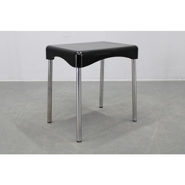 Metal Mid-Century Plastic Marmore Stool by Carrara & Matta, Italy, 1970s For Sale - Image 7 of 11