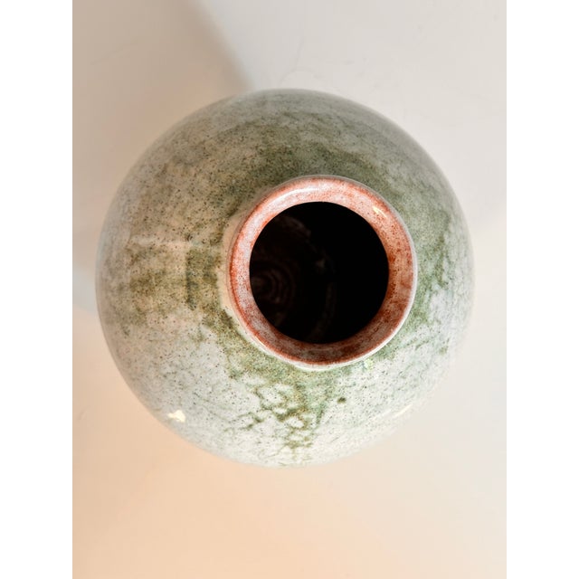 Green Gradient Studio Ceramic Vase, Germany, 1976 For Sale - Image 6 of 15