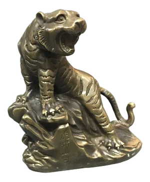 Chinese Bronze Lucky Charm Tiger