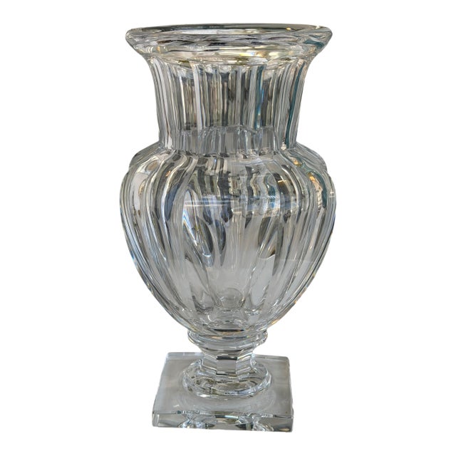 Baccarat Regence French Crystal Urn Form Vase For Sale