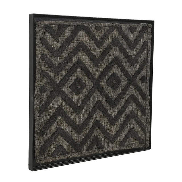Framed Showo Raphia Wall Hanging, Congo This piece is designed in the style of the selected designer and/or manufacturer