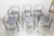 Silver Moon Armchairs by Pascal Mourgue, 1985, Set of 6 For Sale - Image 4 of 18