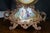 Antique French Louis XV Rococo Sèvres Style Hand Painted Porcelain Mantel Clock For Sale - Image 6 of 18