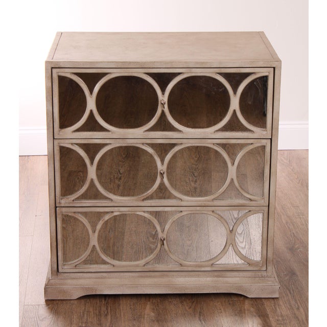 Bernhardt Interiors Sand 3 Drawer Mirror Front Nightstand Chest Chairish