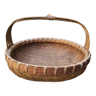 1930s Farmers Market Vegetable Basket For Sale