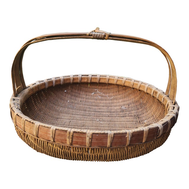 1930s Farmers Market Vegetable Basket For Sale