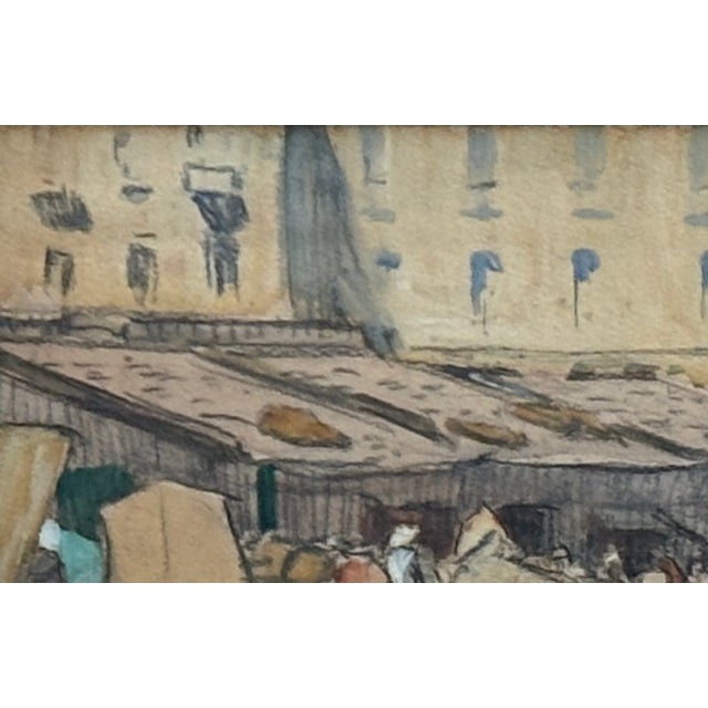 Drawing/Sketching Materials Original Late 19th Century Art Hl Hildabrant Tangiers Drawing Framed For Sale - Image 7 of 17