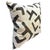 Kuba Cloth Ecru Figures Pattern Pillows by St George - Down Fill - Pair For Sale - Image 4 of 9