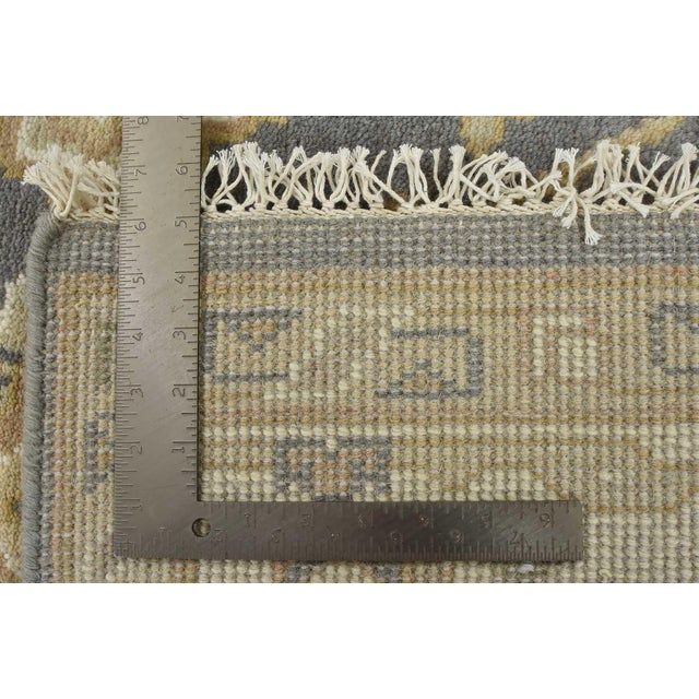 Oushak Rug 5’2” X 8’2” Gray Wool Traditional Hand-Knotted Oriental Carpet For Sale - Image 15 of 15