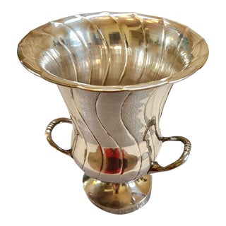 Vintage Silver Plated Trophy Cup Champaign Chiller Ice Bucket For Sale