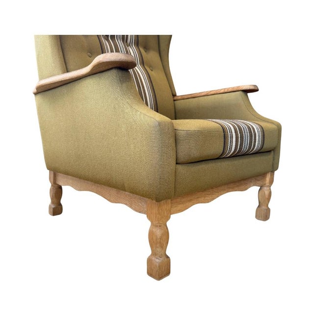 Mid-Century Modern Mid-Century Danish Armchairs Attributed to Henning Kjærnulf For Sale - Image 3 of 7