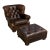 Late 20th Century Ralph Lauren Writer's Chair and Ottoman For Sale
