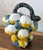 Italian Vintage Italian Majolica Hand-Painted Ceramic Lemon Basket Pitcher For Sale - Image 3 of 5