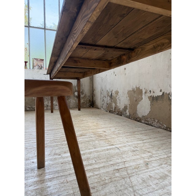 Pine Farmhouse Table, 1950 For Sale - Image 12 of 18