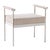 Diva Cream Velvet Bench For Sale
