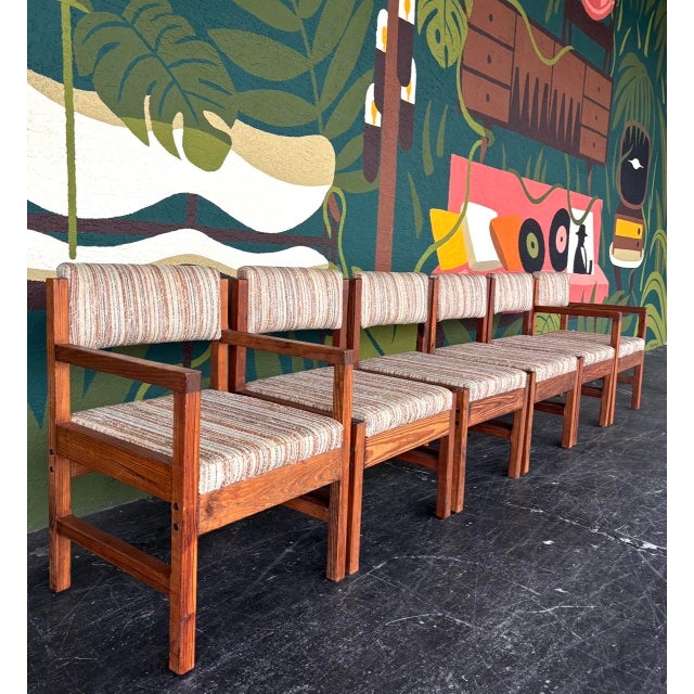 Wood Vintage Cargo Furniture Dining Set For Sale - Image 7 of 16