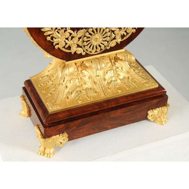Traditional Antique Lyre Mantel Clock, 1825 For Sale - Image 3 of 16
