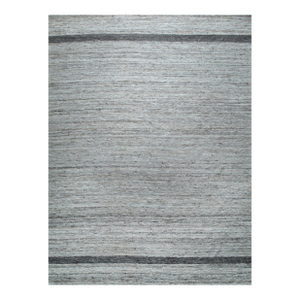 8x10 Lila Violet Light Gray Solid Open Field Flatweave Wool Carpet Rug