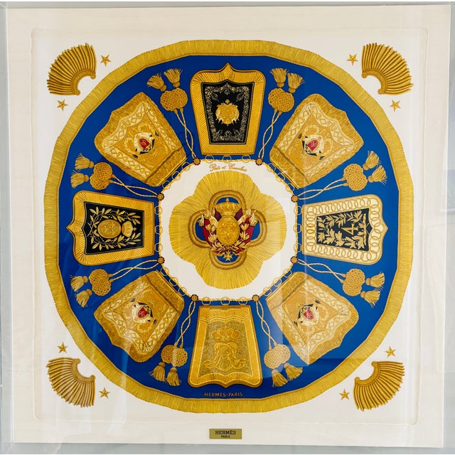 Hermès Poste Et Cavalerie Silk Scarf in Museum Acrylic Box, 1986 For Sale - Image 16 of 18