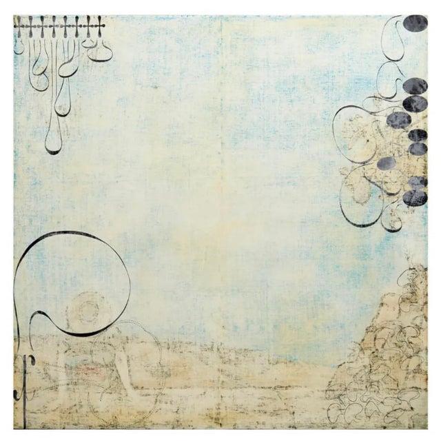 Textile Dennis Hollingsworth, Large Pop Art Painting Dennis Hollingsworth LA Artist Post Modernist Abstract, 1994 For Sale - Image 7 of 8