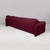 Cassina Italian Modern Burgundy Fabric Maralunga Sofa by Vico Magistretti for Cassina, 1970s For Sale - Image 4 of 14