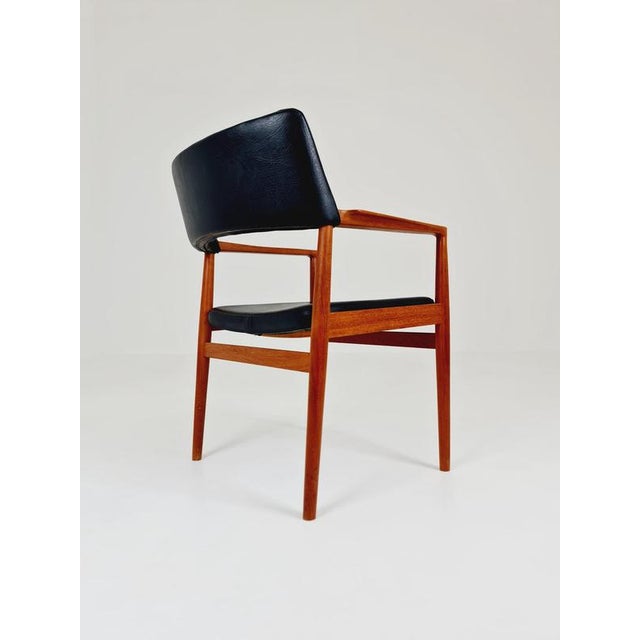 Brown Danish Teak Armchair by Erik Kirkegaard, 1960s For Sale - Image 8 of 15