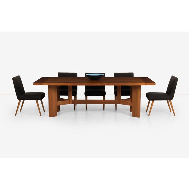 Modern Holly Hunt Walnut Dining Table 2010 For Sale - Image 3 of 12
