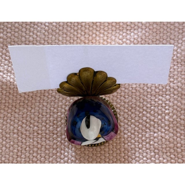 Antique French Chinoiserie Set/12 Placecard Holders For Sale - Image 9 of 9