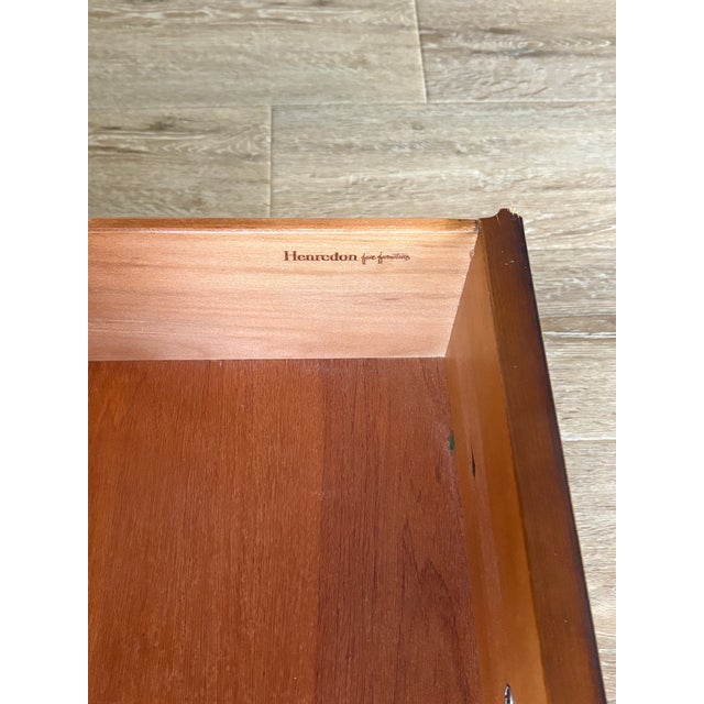 1970s 1970s Henredon Chinoiserie Mid-Century Modern Walnut Nightstand For Sale - Image 5 of 5