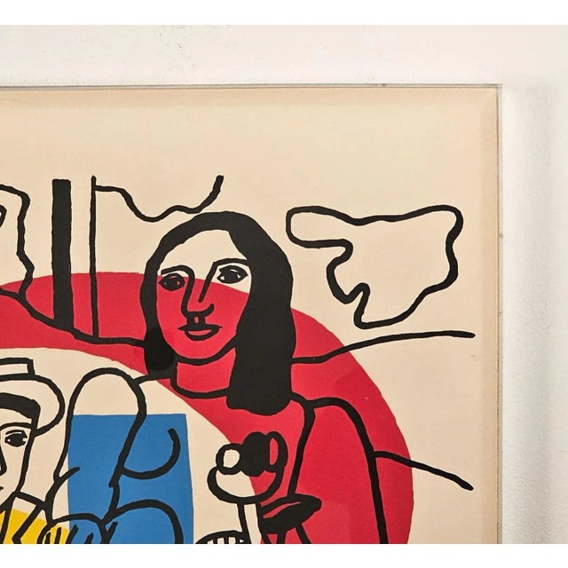 A lithograph "The Couple" by Fernand Léger, dated 1955, signed and numbered 297/500, from the Musée National.