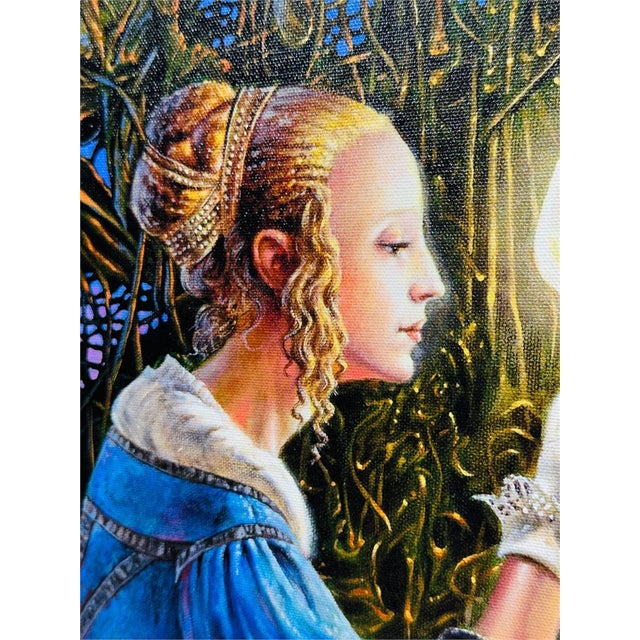 Wood Michael Cheval “Delighted by the Light” Signed Limited Edition Giclée on Canvas 22/100 For Sale - Image 7 of 11