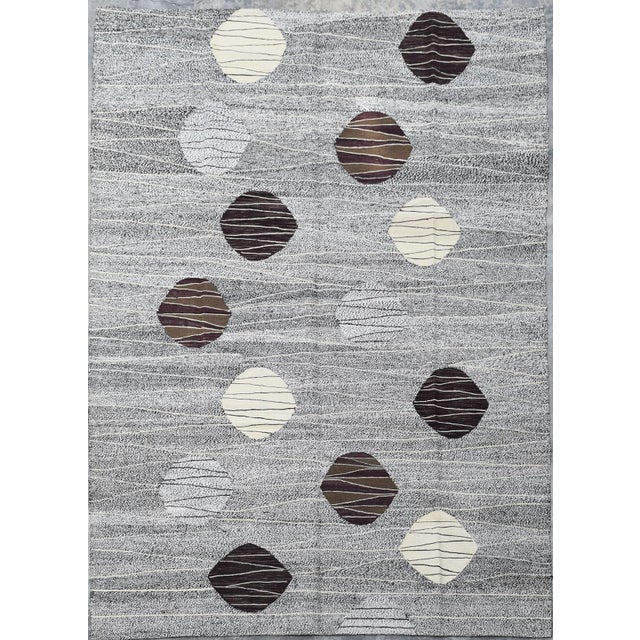 2020s Hand Knotted Kilim. 07'01" X 09'09" For Sale - Image 5 of 5