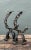 Vintage Wrought Iron Chain Candle Holders For Sale - Image 10 of 12
