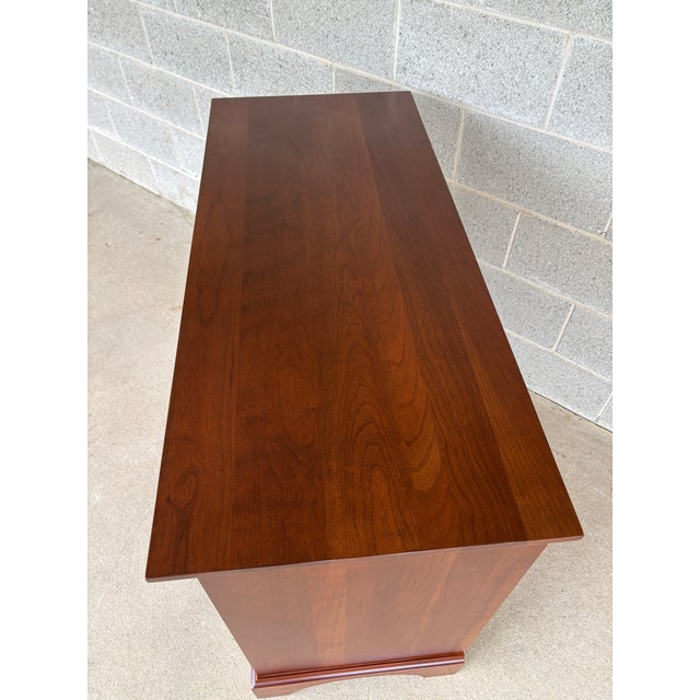 Brown Ethan Allen American Impressions 4 Drawer Cherry Bachelor Chest - (224) For Sale - Image 8 of 12