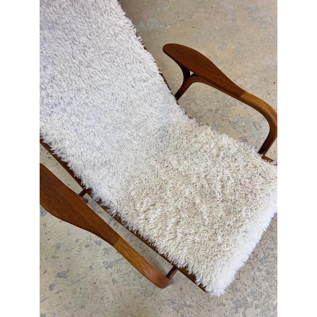 Lamino Armchair with Fur Upholstery by Yngve Ekström for Swedese For Sale - Image 6 of 11