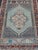 Measures: 3'5 x 5'1 This stunning Vintage Turkish Oushak rug features a vibrant palette of teal and rich maroon,...