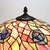 Arts & Crafts Early 20th Century Arts & Crafts Peacock Eye Leaded Stained Glass Table Lamp For Sale - Image 3 of 10