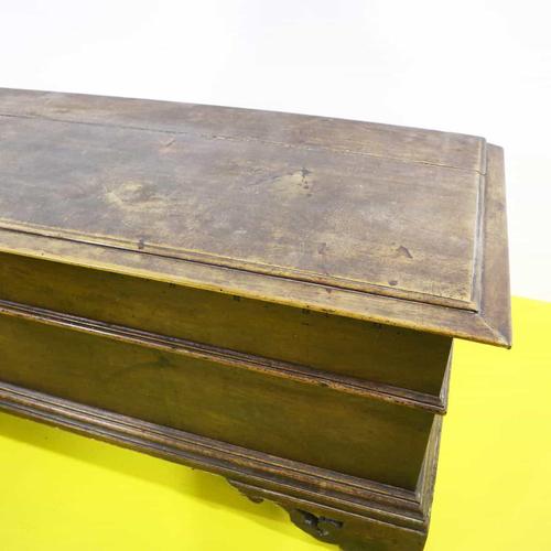 Wood Chest with Carved Decorations For Sale - Image 4 of 14